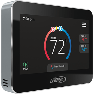 Lennox ComfortSense 5500 thermostat.
