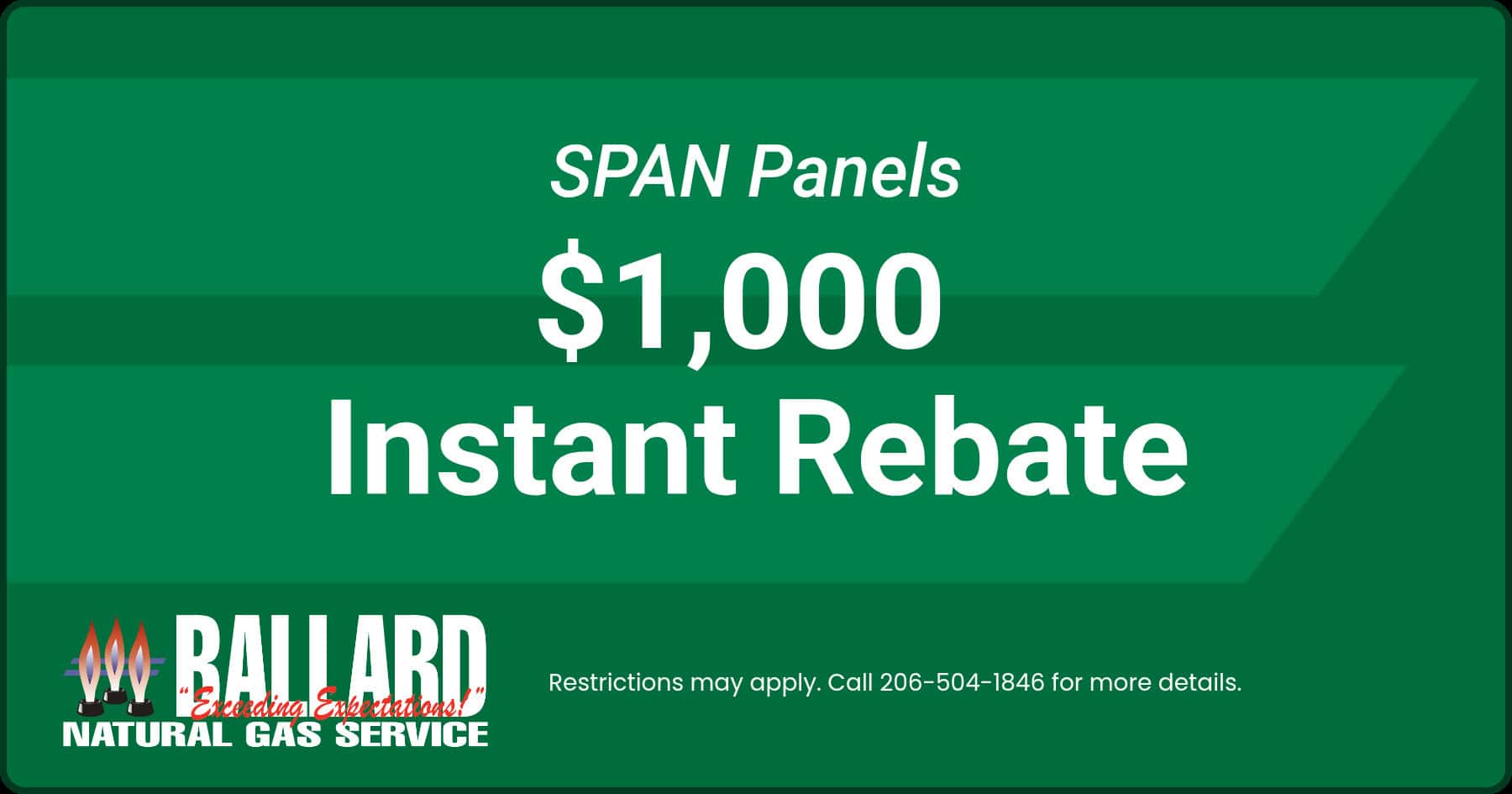 Span panel $1000 rebate