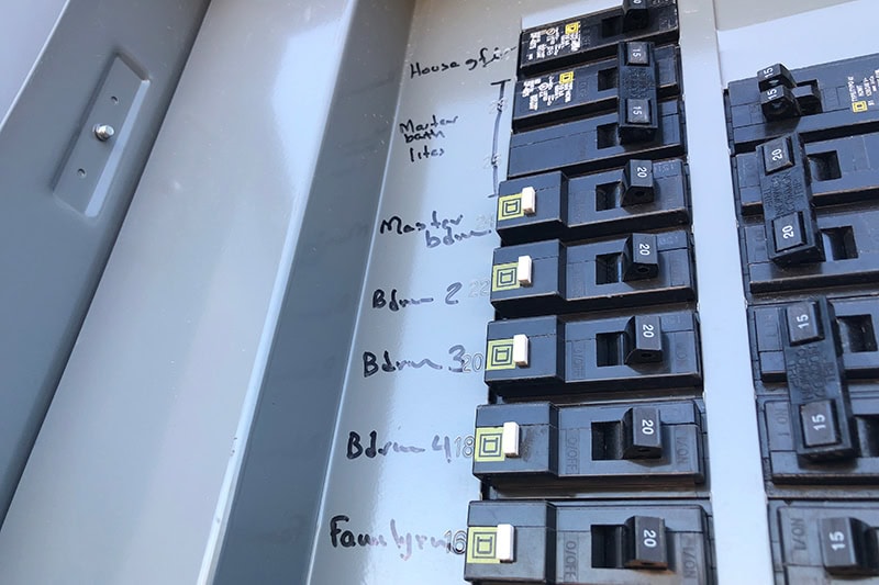 Electrical panel.