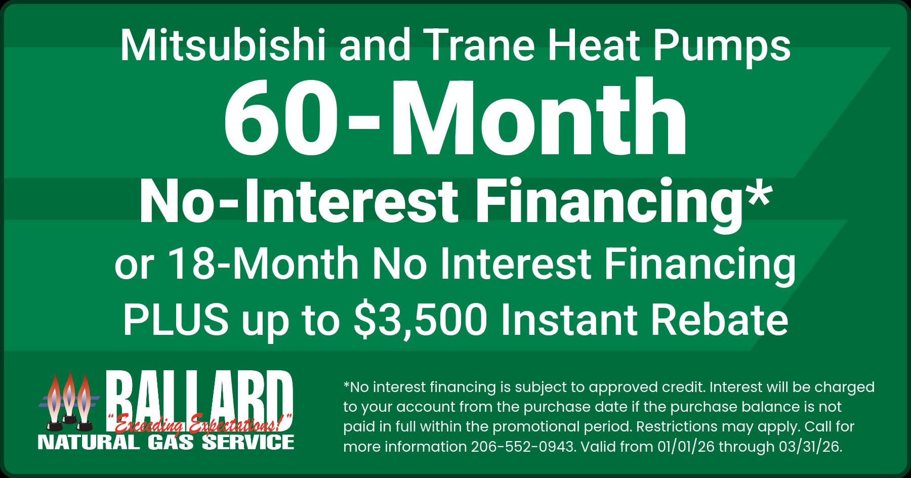 Mitsubishi and Trane Heat Pumps.
