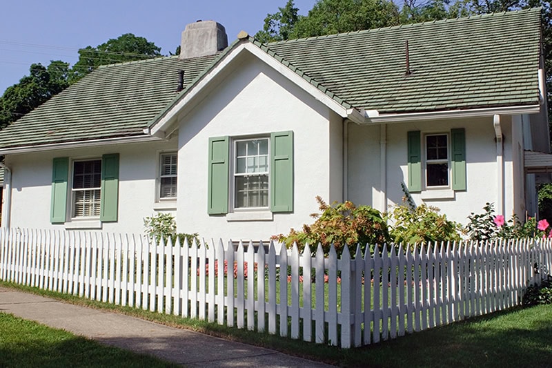 Cottage with Picket Fence